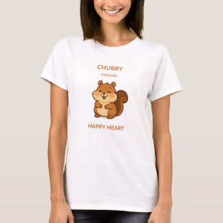 Chubby Cheeks Happy Heart T-Shirt