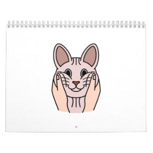 Chubby Cheeks Sphynx Cat Calendar