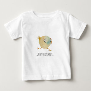 Chubby Chicken, colorfull, whimsical, illustration Baby T-Shirt