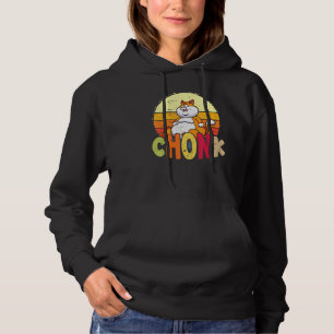 Chubby Chonk Cat Meme Fat Feline Hoodie