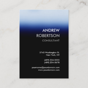 Chubby Dark Blue Black Manager Business Card
