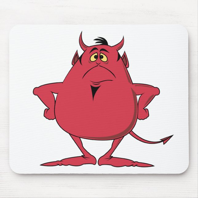 Chubby Demon Mouse Pad (Front)