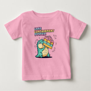 Chubby Dinosaur Cake Meme Baby T-Shirt