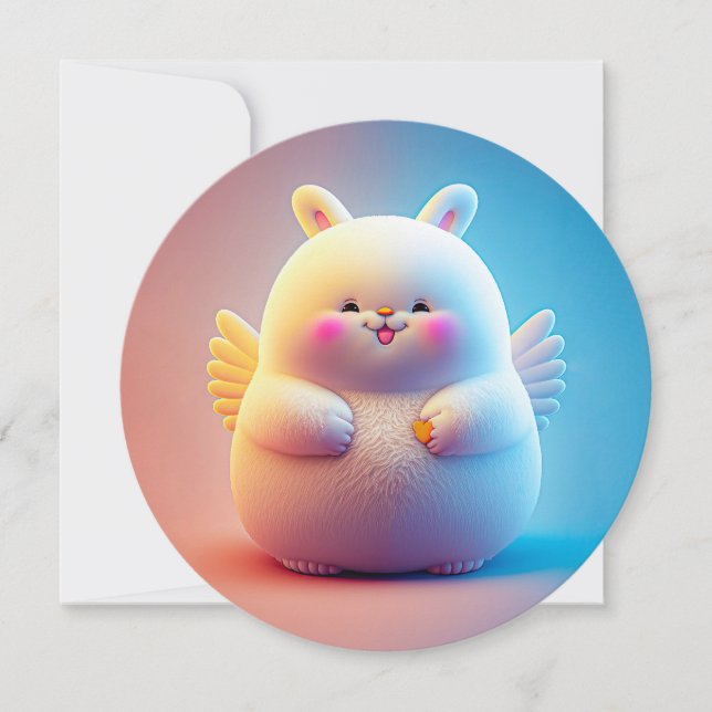 Chubby Easter Bunny With Wings (Front)