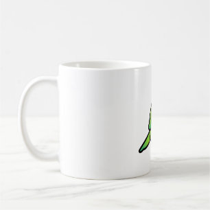 Chubby Green Indian Ringneck Parakeet - Female Coffee Mug