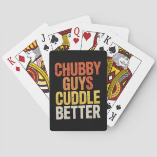 Chubby Guys Cuddle Better Gay Bear LGBTQ Pride Playing Cards