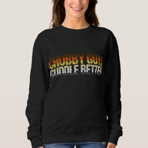 Chubby Guys Cuddle Better Gay Subculture Bear Flag Sweatshirt