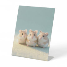 Chubby Hamster Trio Friendship Moments