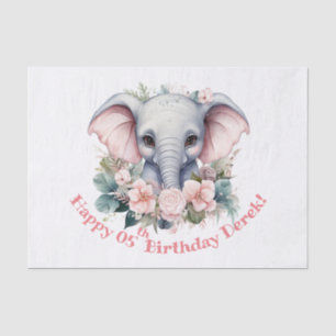 Chubby kid's birthday tissue paper