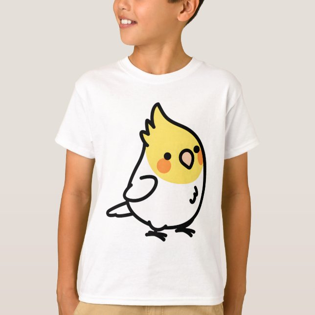 Chubby Lutino Cockatiel T-Shirt (Front)