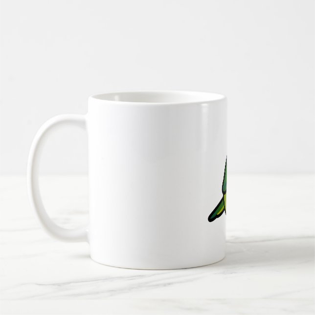 Chubby Peach-fronted Conure Coffee Mug (Left)
