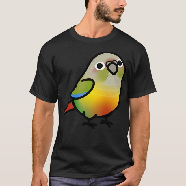 Chubby Pineapple Green Cheek Conure T-Shirt (Front)