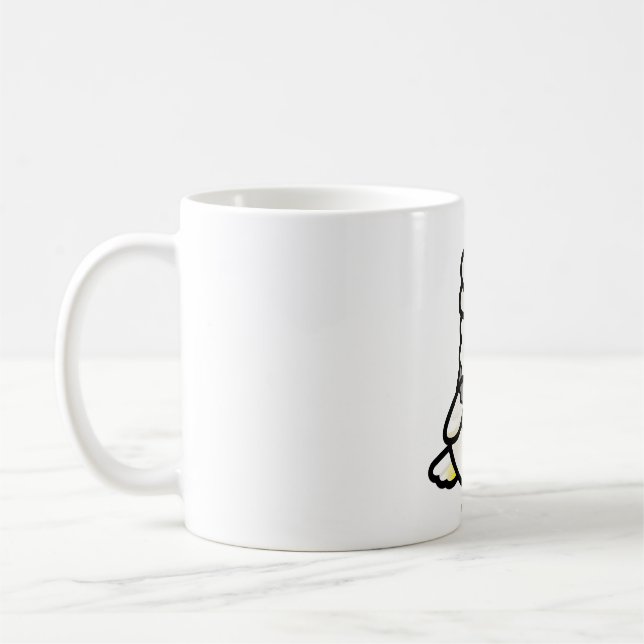 Chubby Plucker Umbrella Cockatoo Coffee Mug (Left)