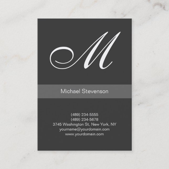 Chubby professional customisable business card (Front)