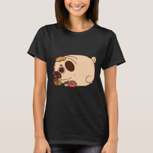 chubby pug eating Classic T-Shirt 886