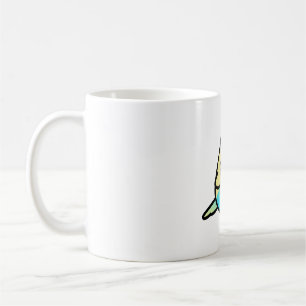 Chubby Rainbow Spangle Budgie - Female Coffee Mug