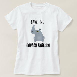 Chubby Rhinoceros Unicorn T-Shirt