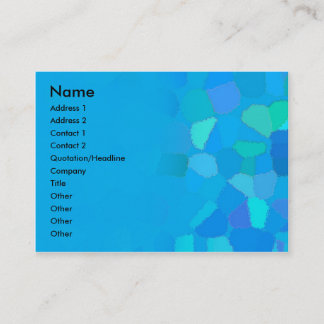 Chubby size profile card: Frosty Glass Business Card