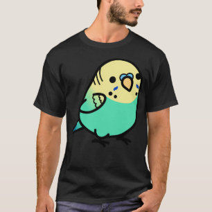 Chubby Sky Blue Yellow-Headed Budgie T-Shirt
