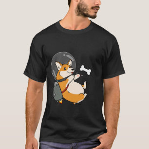 Chubby Space Jetpack Corgi T-Shirt