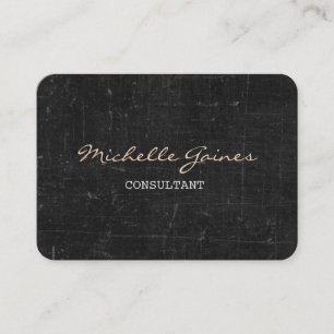 Chubby Stylish Script Trendy Grey Wall Brick Business Card