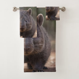 Chubby The Australian Wombat,  Bath Towel Set