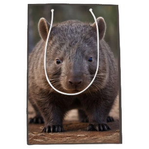 Chubby The Australian Wombat,  Medium Gift Bag