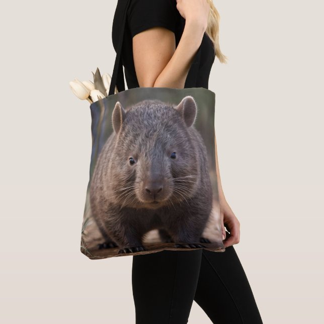 Chubby The Australian Wombat,  Tote Bag (Close Up)