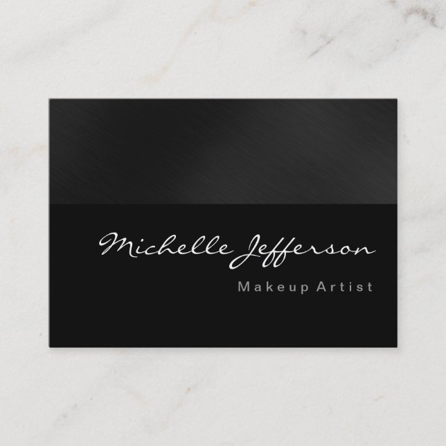 Chubby Trendy Makeup Artist Unique Business Card (Front)