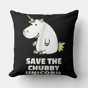 Chubby Unicorn Cute Hippo Gift For Aunt Cushion