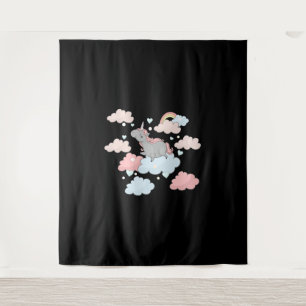 Chubby Unicorn Tapestry