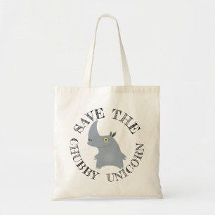 Chubby Unicorn Tote Bag