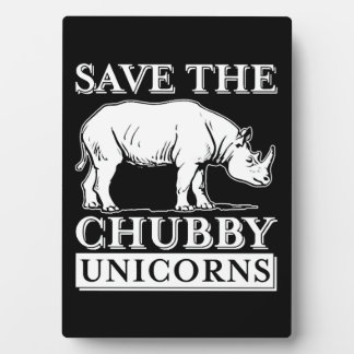 Chubby Unicorns Plaque