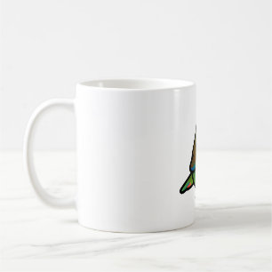 Chubby White-capped, White-crowned Pionus Parrot Coffee Mug