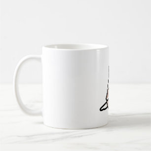 Chubby White-faced Cinnamon Pied-Pearl Cockatiel Coffee Mug