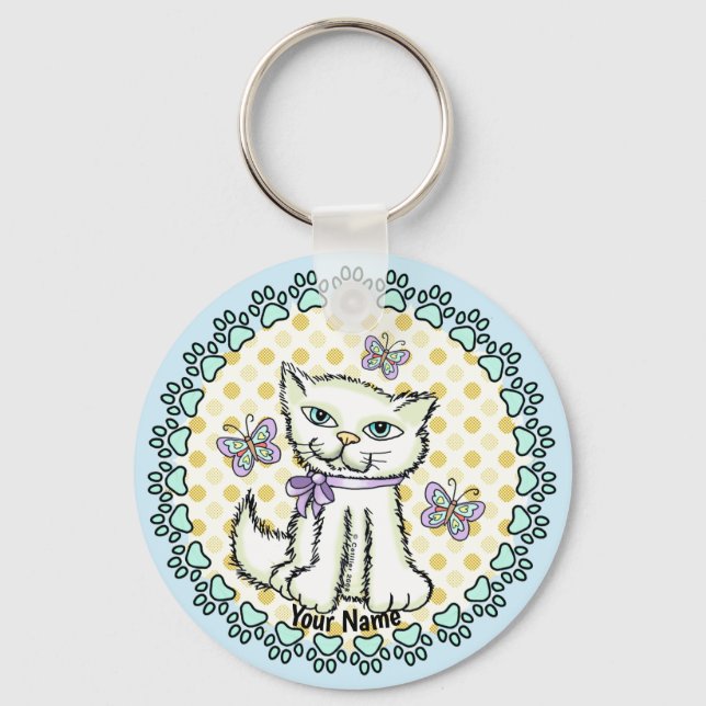 Chubs The Cat  Key Ring (Front)