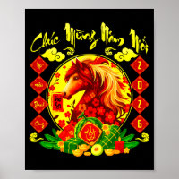 Chuc Mung NAM Moi Happy New Year 2026 Horse