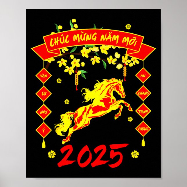 Chuc Mung Nam Moi Happy Vietnamese Lunar New Year  Poster (Front)