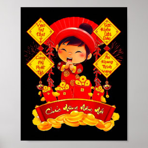Chuc mung nam moi tet vietnamese new year poster