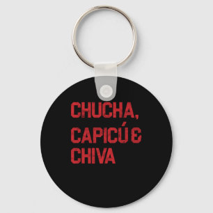 Chucha Capicue Chiva Domino Dominoes Gift Key Ring