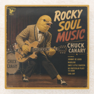 Chuck Canary Album: a Parody Glass Coaster
