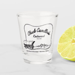 Chuck Cavallin's Restaurant, Midlothian, IL Shot Glass