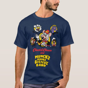Chuck E Cheese and Munchs Make Believe Band 1989 f T-Shirt