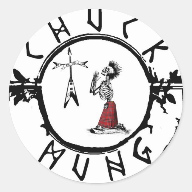 Chuck Mung Classic Round Sticker (Front)