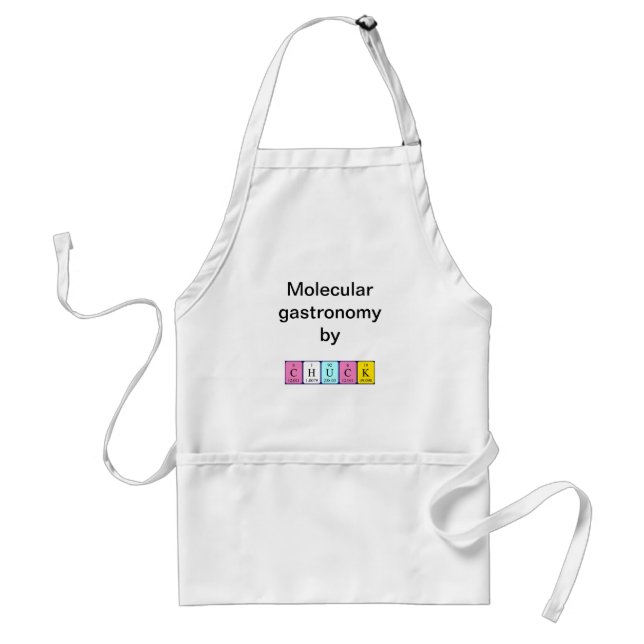 Chuck periodic table name apron (Front)