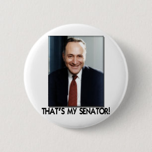 Chuck Schumer, That's My Senator! 6 Cm Round Badge