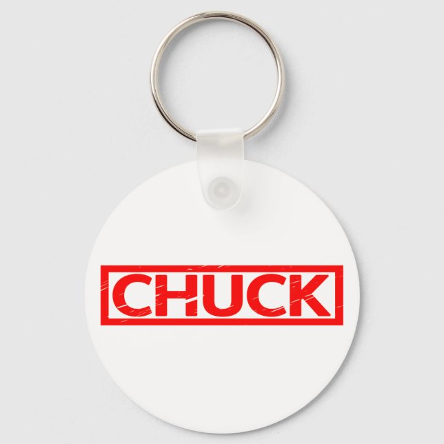 Chuck Stamp Key Ring (Front)