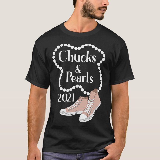 Chucks and Pearls 2021 Gift  T-Shirt (Front)