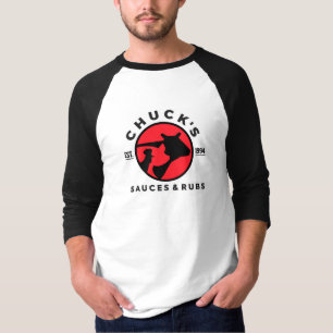 Chuck's Sauce & Rubs Men's Baseball T-shirt