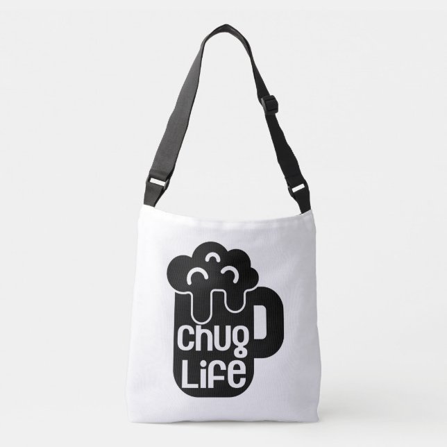 CHUG LIFE Foamy Mug Crossbody Bag (Front)